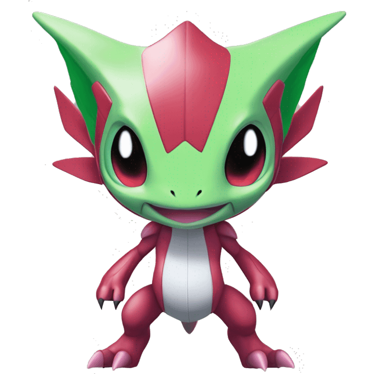 Cool Edgy Chibi Legendary Shiny Fakemon-Pokémon-Genesect-Flygon With Full Body Detailed High Quality emoji