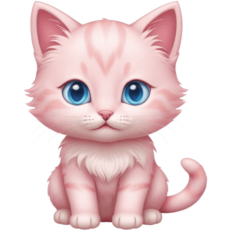 Baby pink kitten emoji