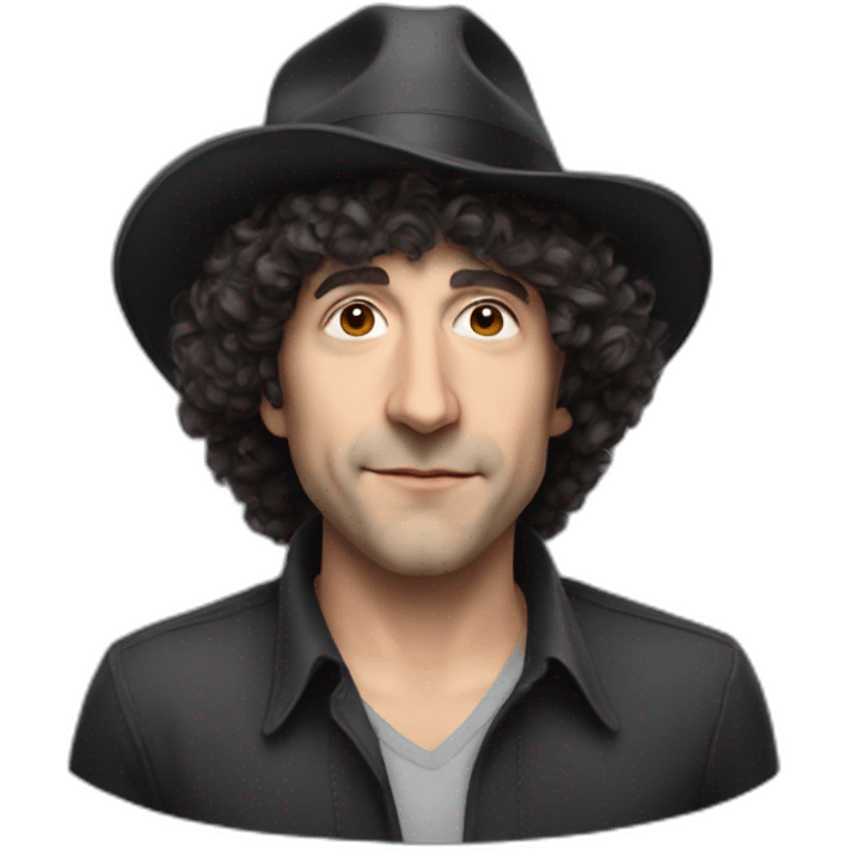 Jerry Sadowitz with his hat on emoji