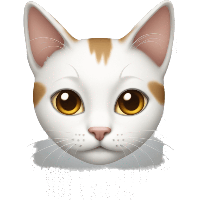 White brown cat emoji