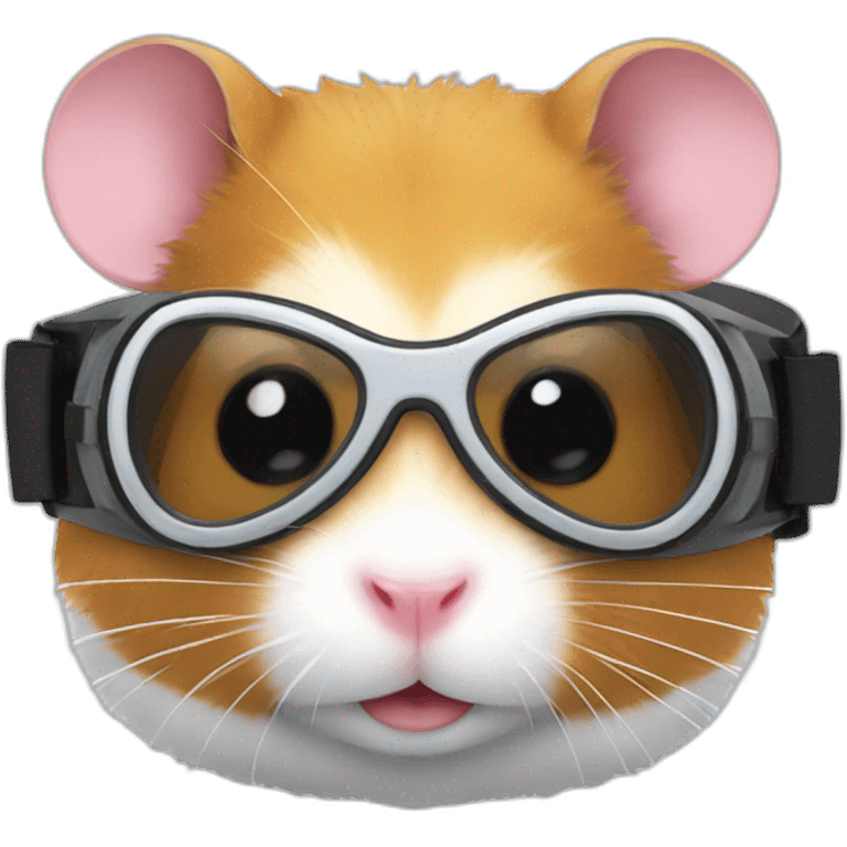 hamster wearing goggles emoji