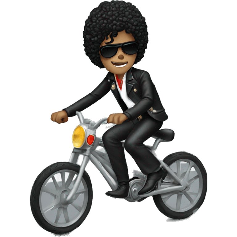 Michael Jackson riding a bike emoji