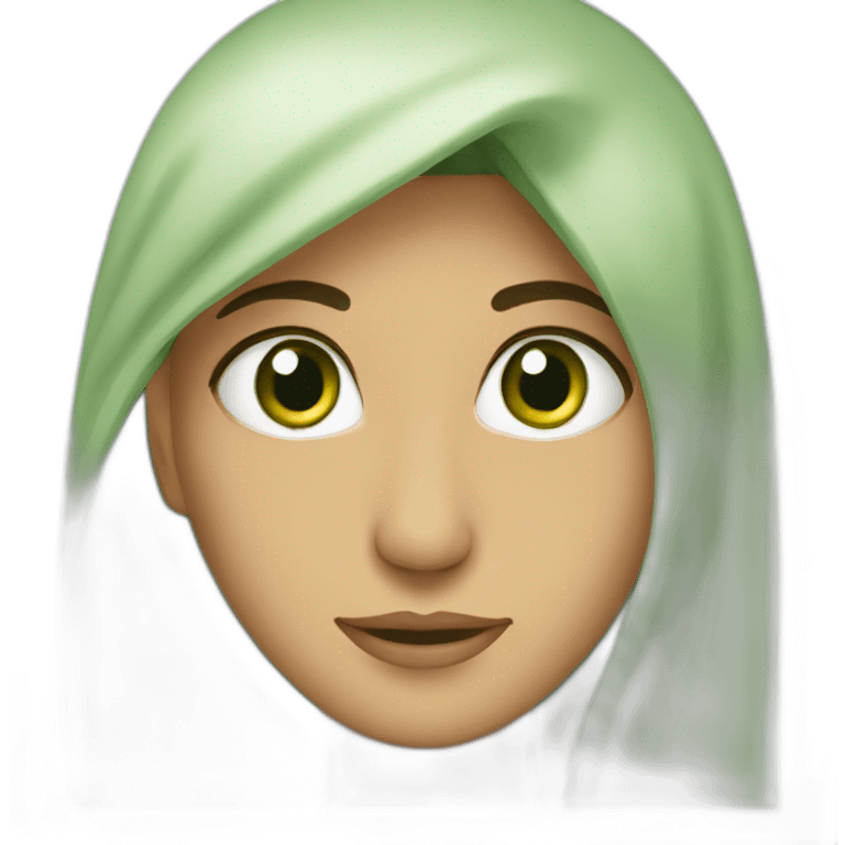 Arabe yeux vert emoji