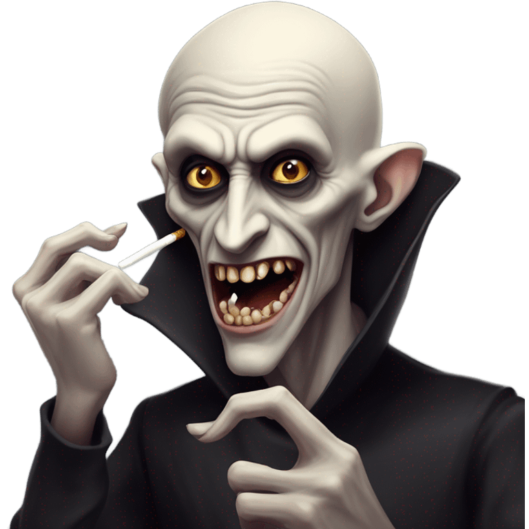 Nosferatu smoking emoji