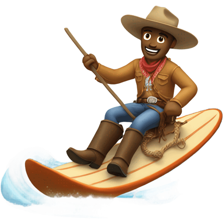 cowboy surfing emoji