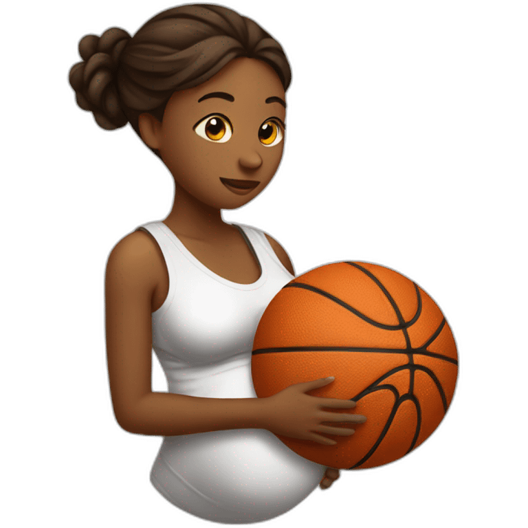 pregnant basketball emoji