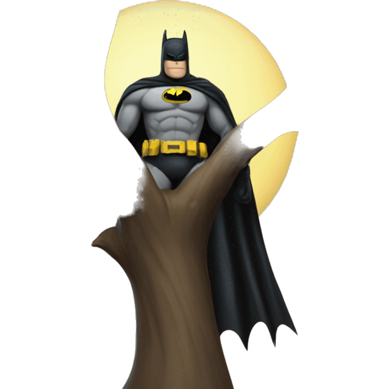 Batman in the tree emoji