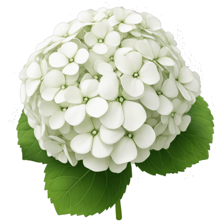 White hydrangea emoji