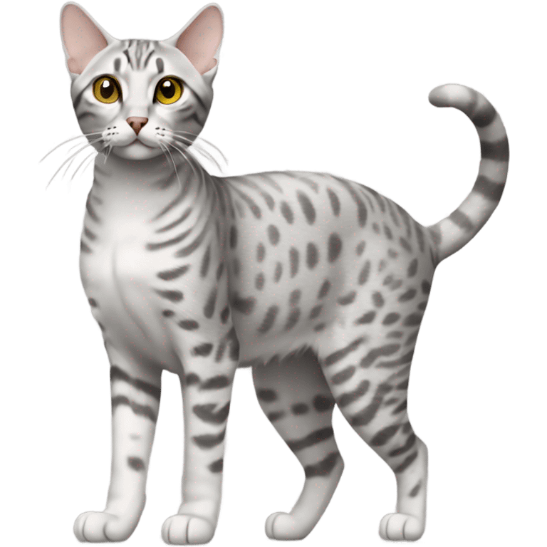 Egyptian Mau cat walking emoji