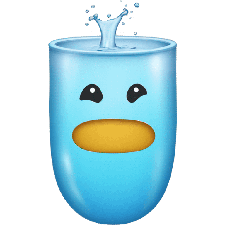 Vaso de agua emoji