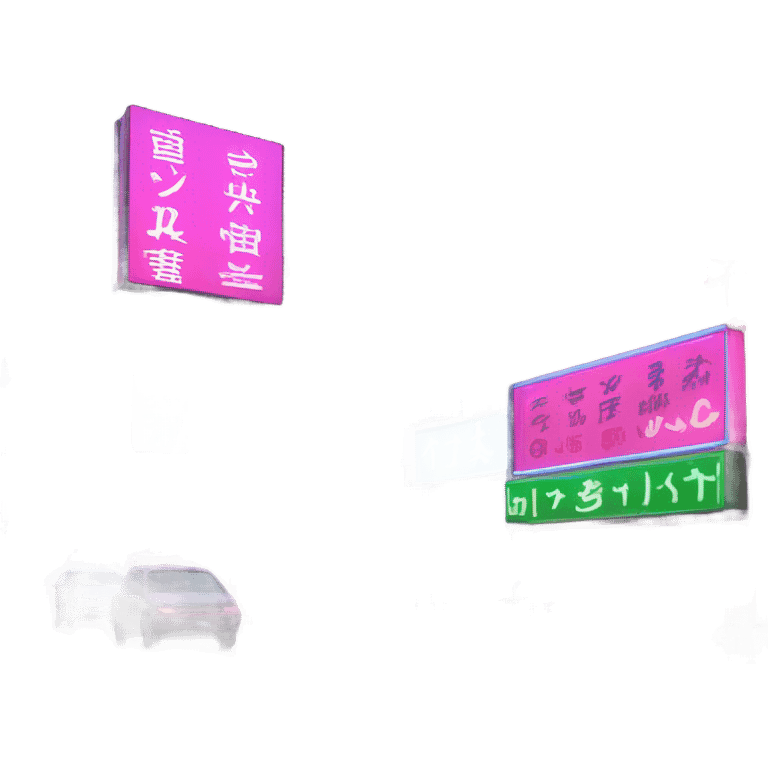 Tokyo neon lights  emoji