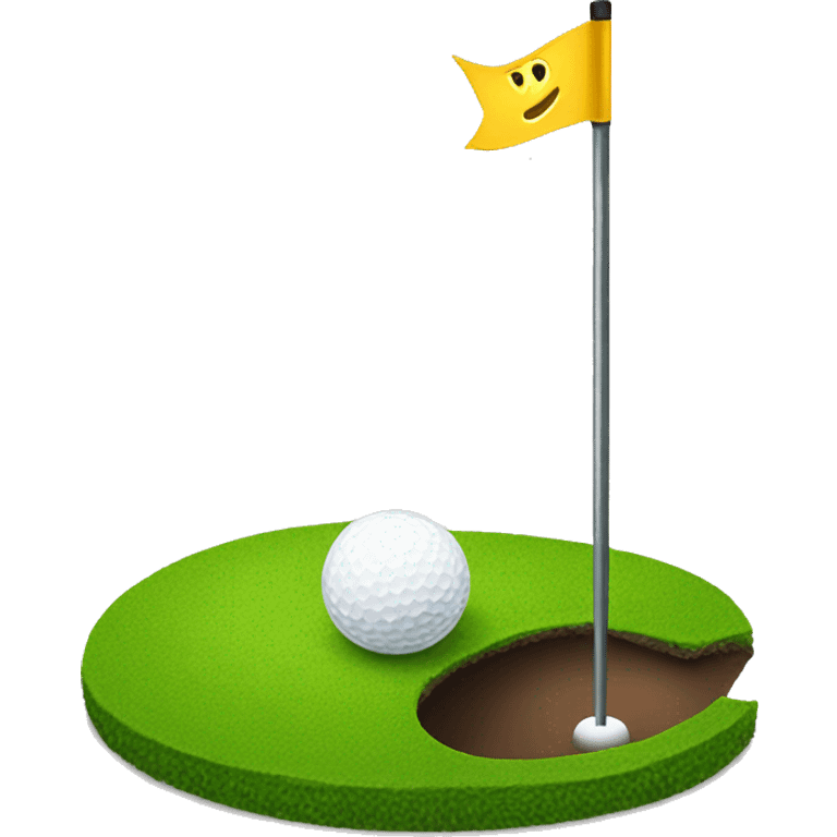 Golfer hole in one emoji