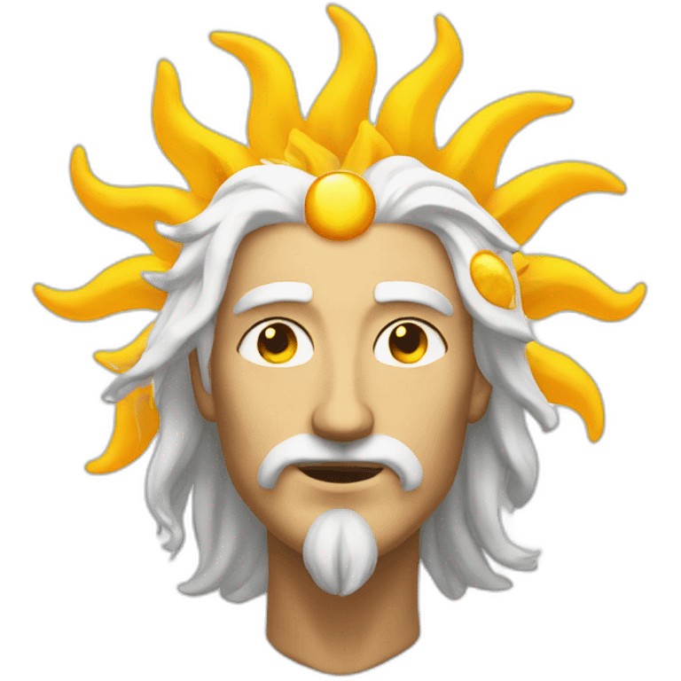 white haired sun god emoji