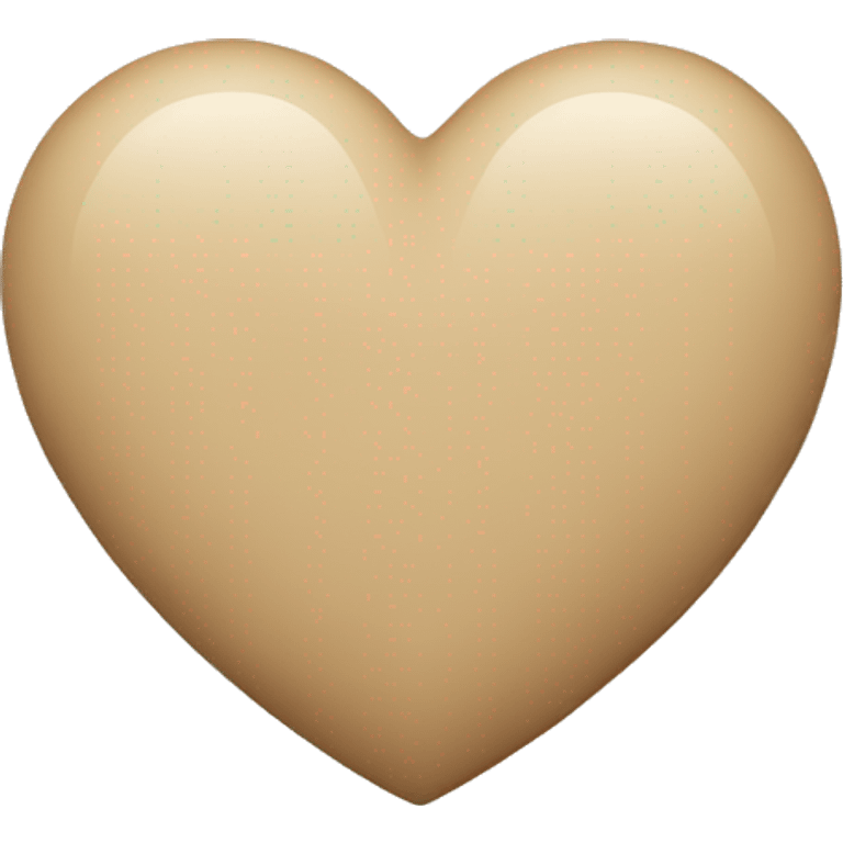 Beige heart  emoji