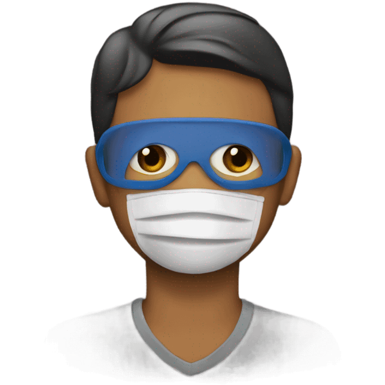 A dad with  mask emoji