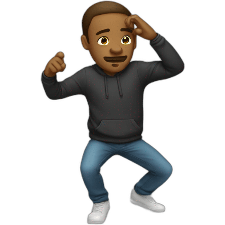 Man who dab emoji