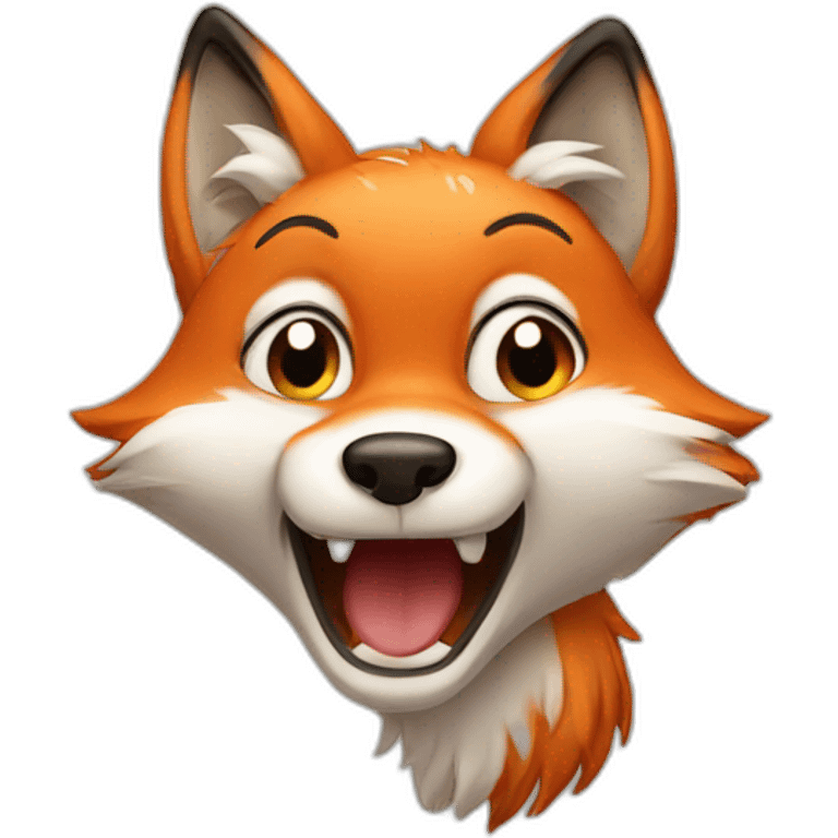 crying fox emoji