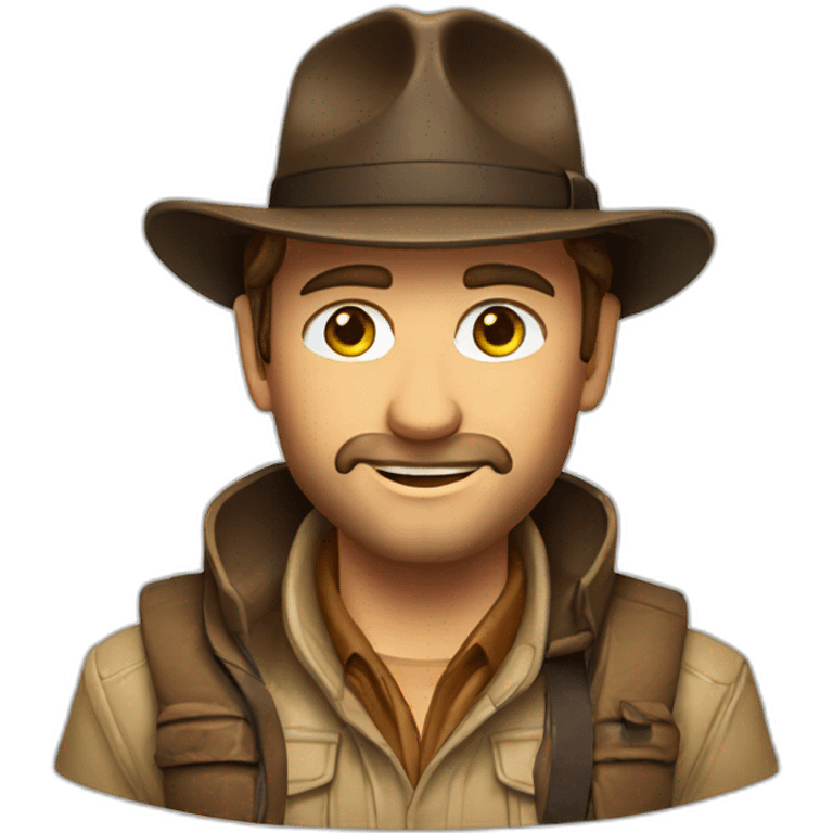 Indiana Jones skieur emoji