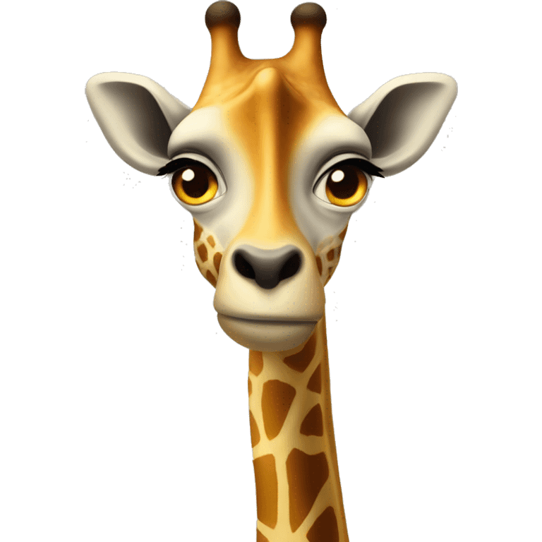 Une girafe malicieuse  emoji