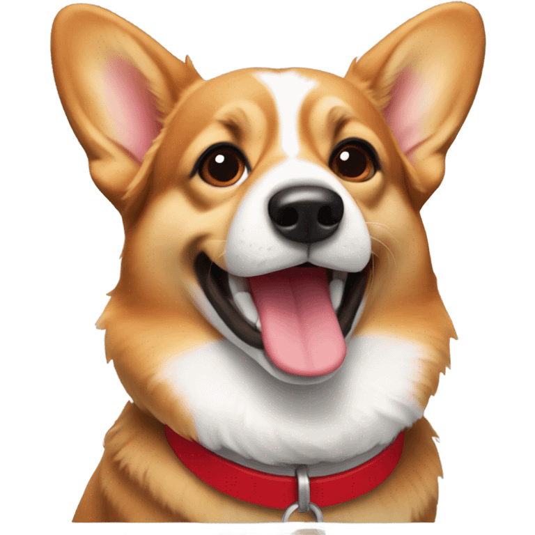 Corgi with red collar emoji