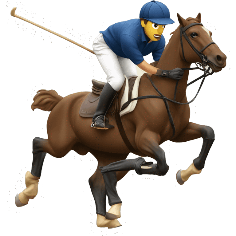 Polo player on a polo horse emoji