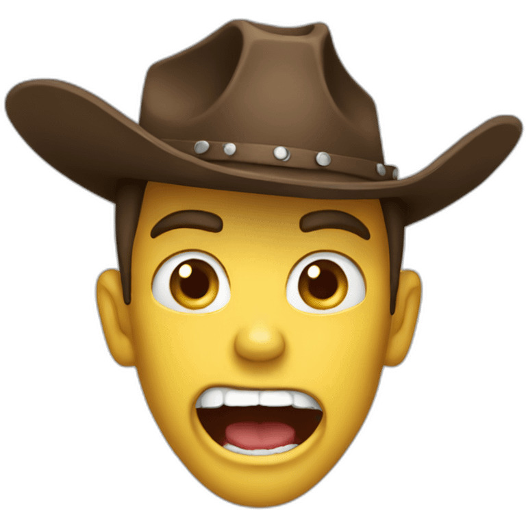 screaming cowboy emoji