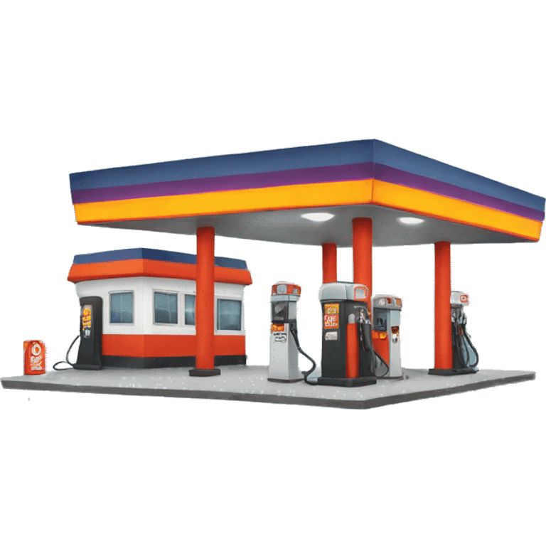 Scary gas station emoji