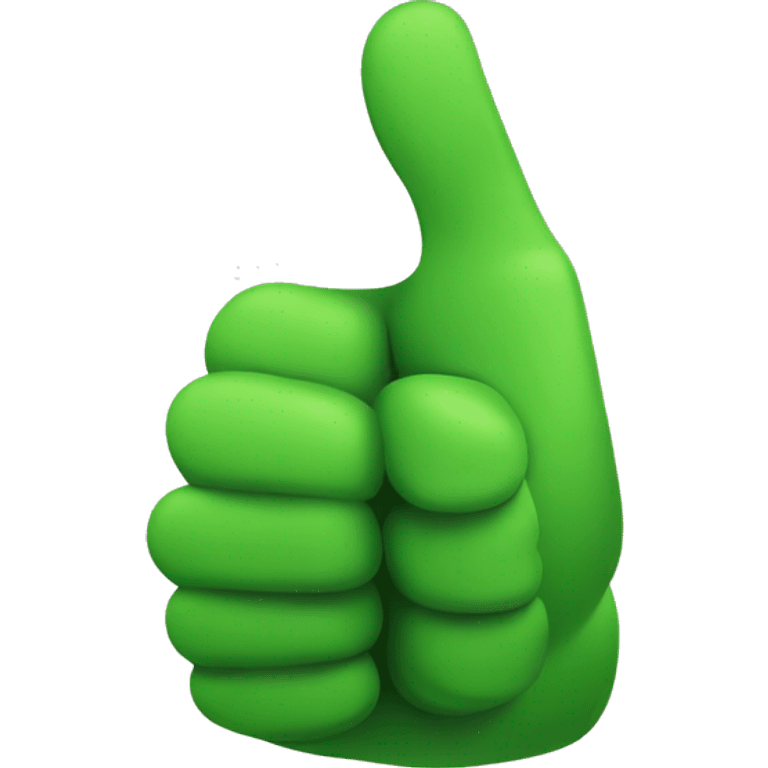 Green hand thumbs up  emoji