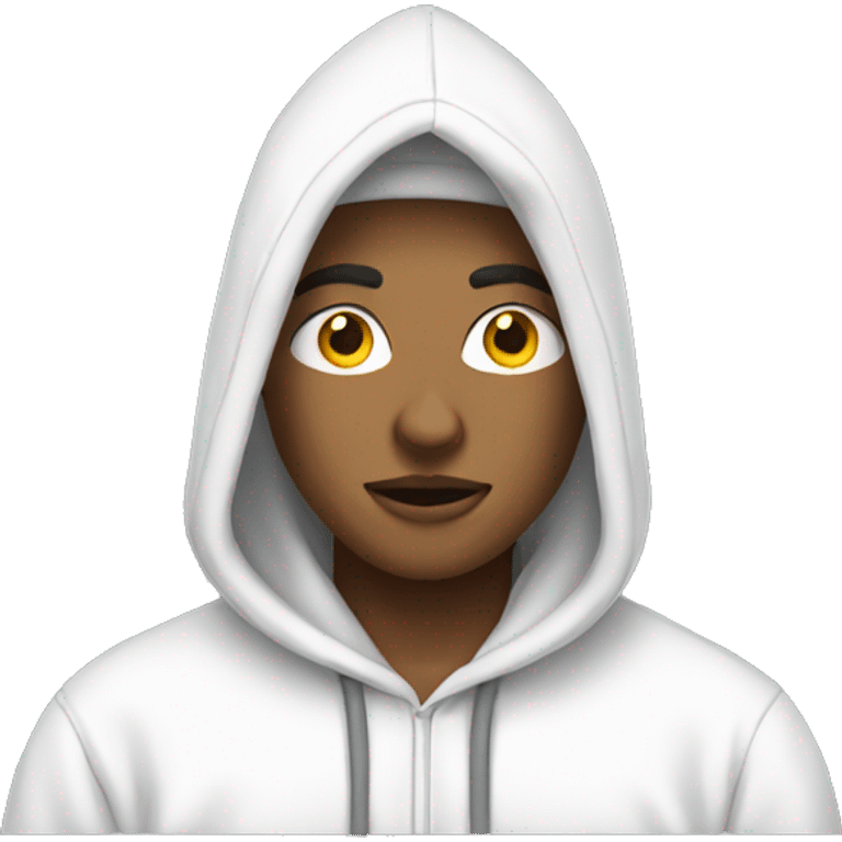 A White Hoodie oversize emoji