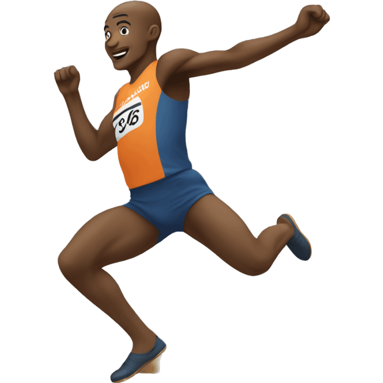 long jump side view emoji