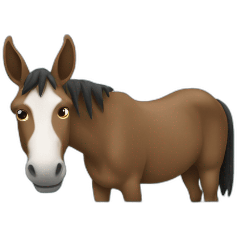 mule on a computer emoji