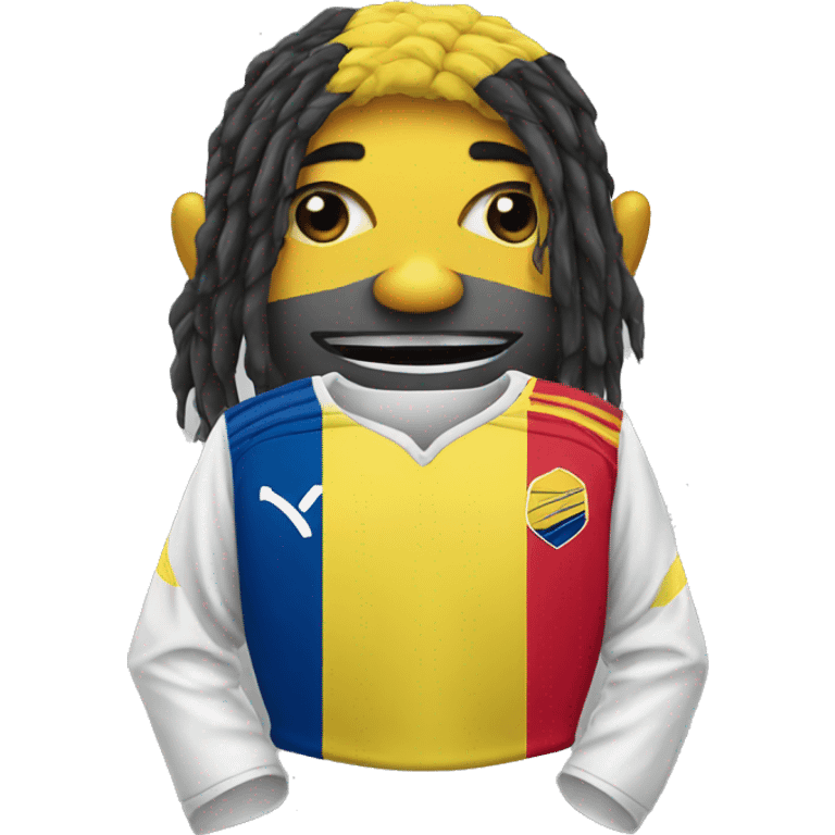 Emoji with soccer jersey of Colombia  emoji