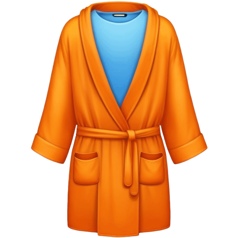 a mobile Phone in a orange robe emoji