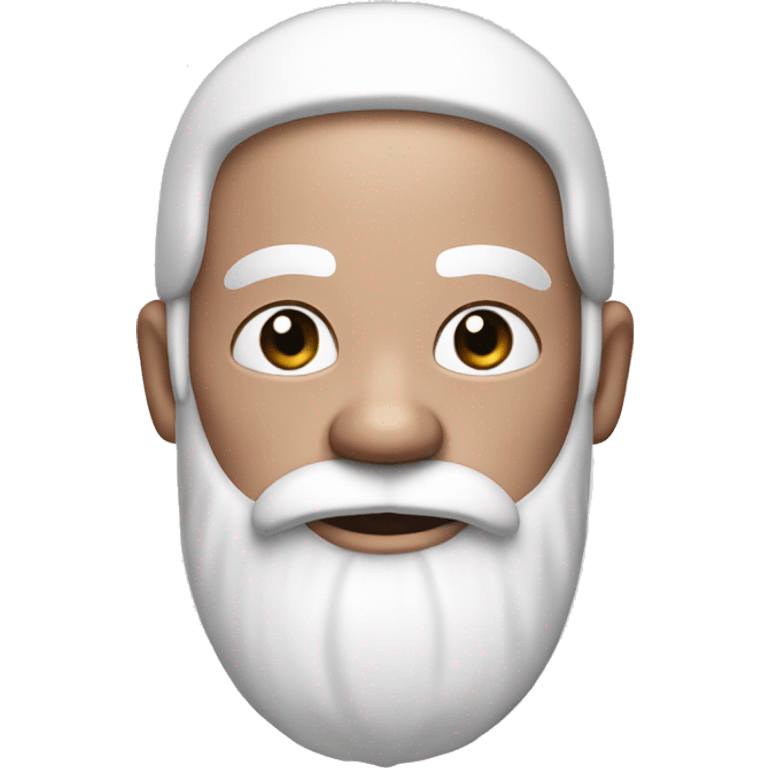 Light Pink Santa Claus with white skin emoji