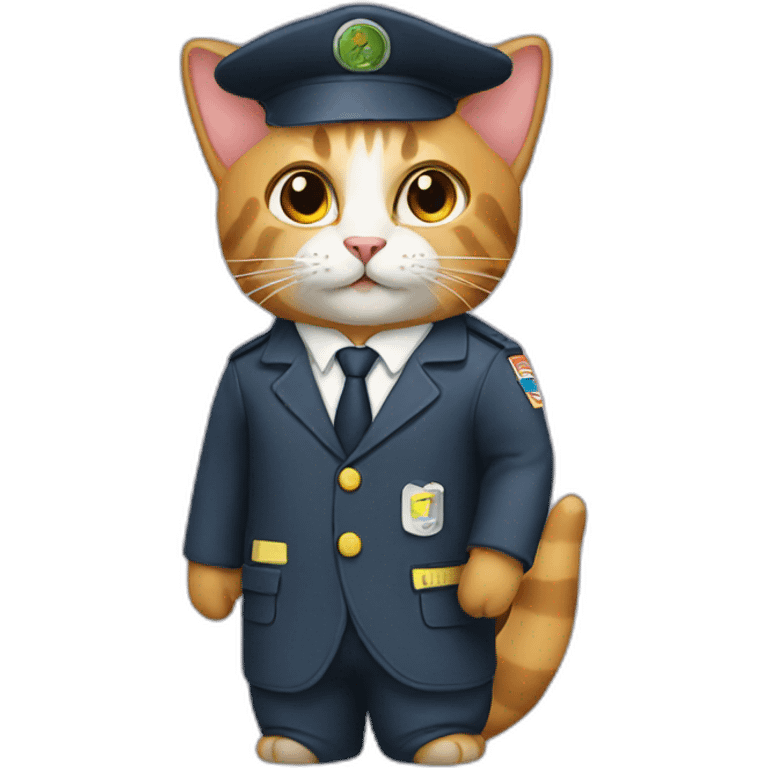 Cat with a profession emoji