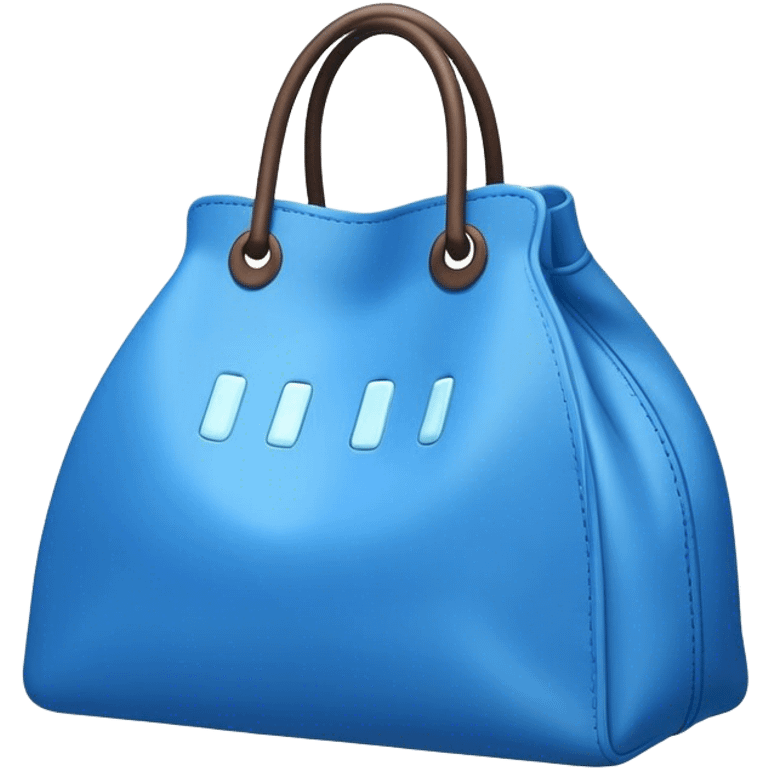 A Big blue bag emoji