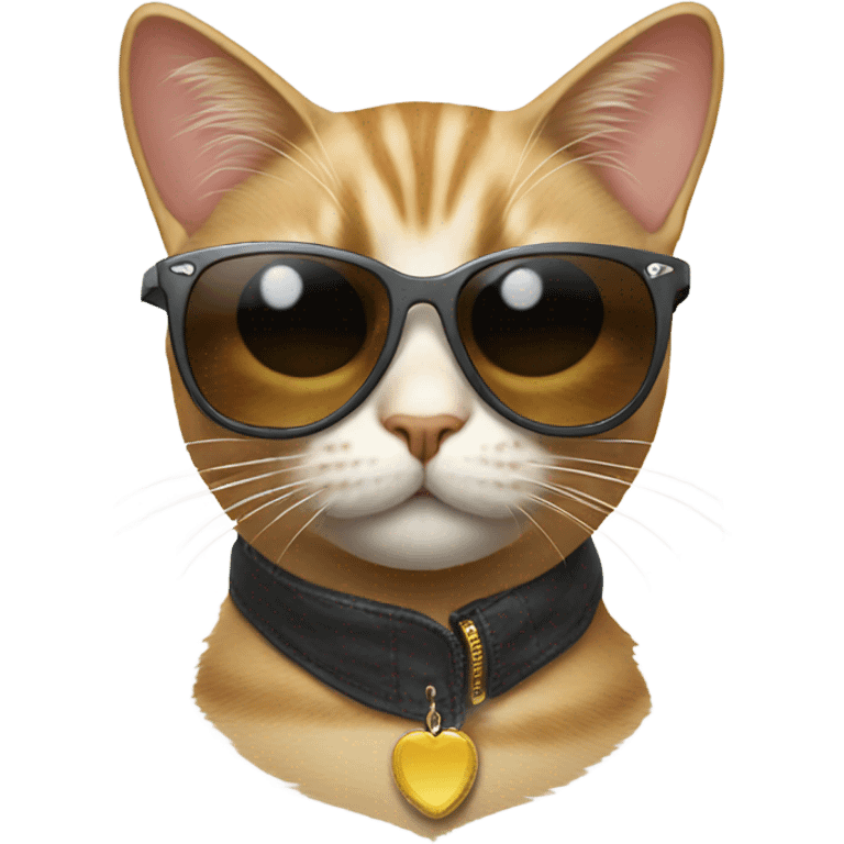 Cat with sunglasses emoji