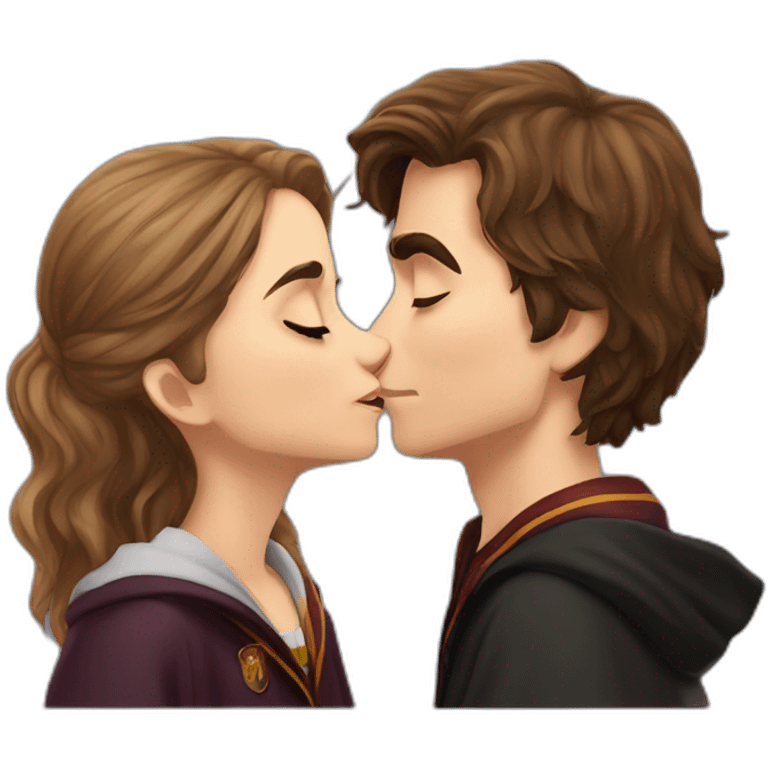 Harry potter kiss Hermione emoji