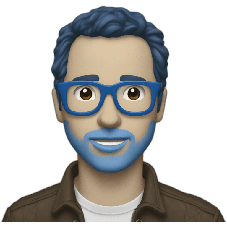 the blue album by Weezer emoji