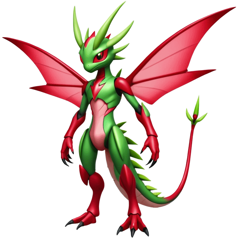  Cool Edgy Shiny Futuristic Ethereal Legendary Scizor-Digimon-Schyther-Flygon-hybrid full body emoji