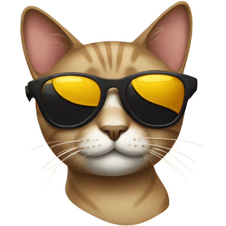 Cat with sunglasses emoji