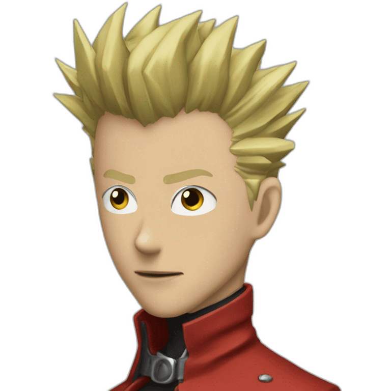 Vash the Stampede (TriGun ‘98) (Portrait, front facing, iOS 17 style) emoji