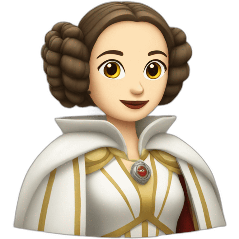 reine amidala qui boit une bière emoji