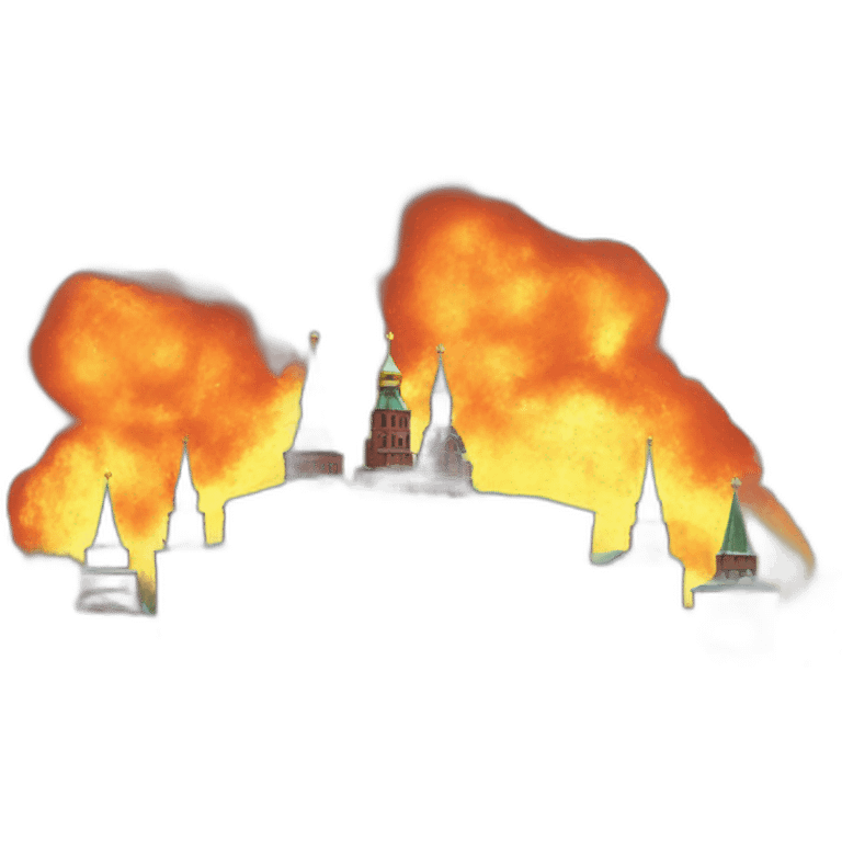 moscow kremlin on fire emoji