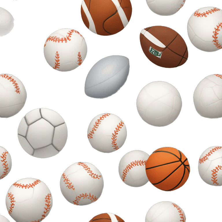 3 DIFFERENT SPORTS BALLS emoji