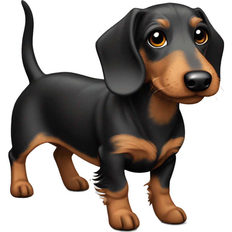 Wirehaired wildboar miniature dachshund emoji