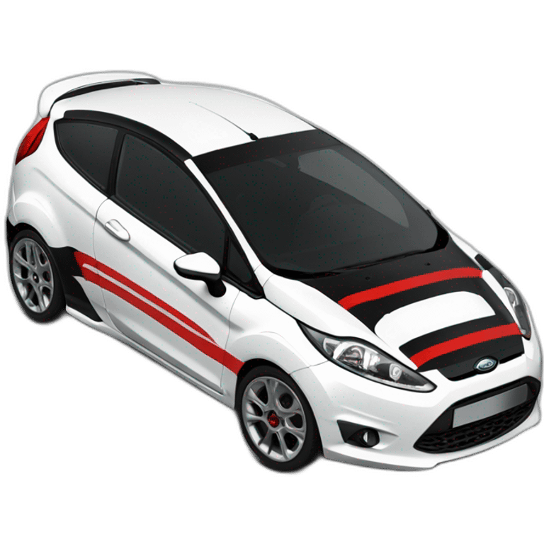 black MK7 Ford Fiesta with red details emoji