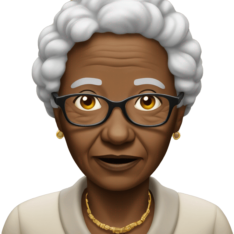 African Hacker grandma emoji