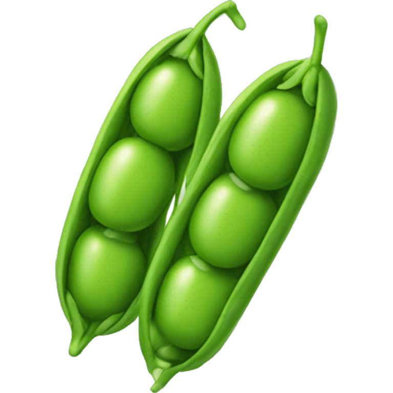 two green soybeans  emoji