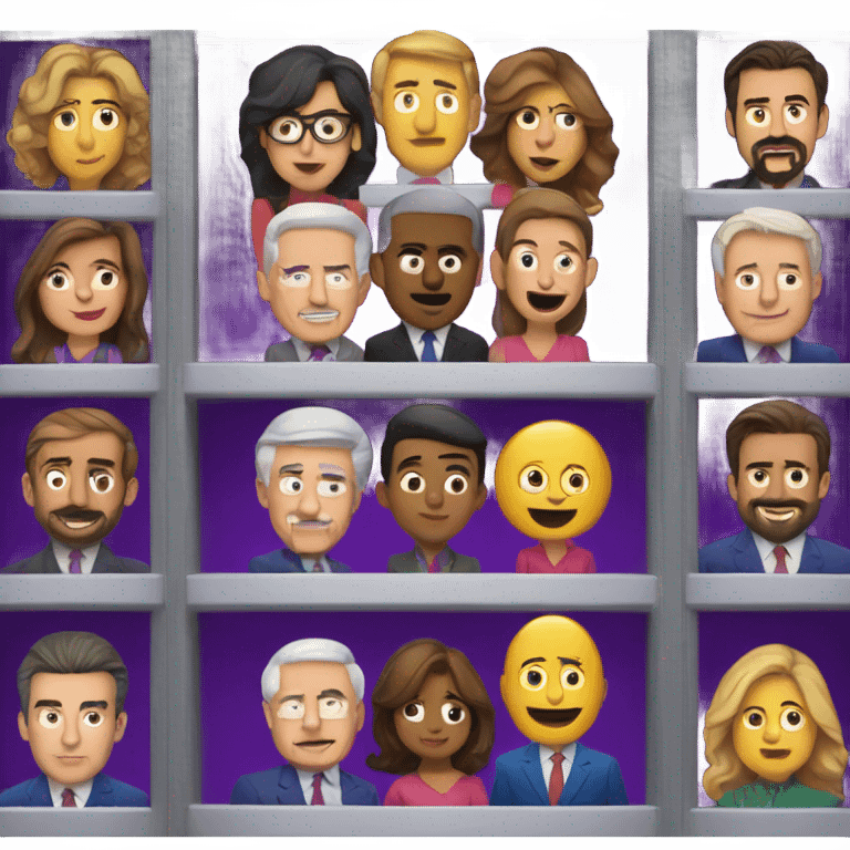 Jeopardy game show emoji